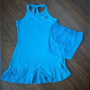 Adidas AreoReady Blue Athletic Dress Set